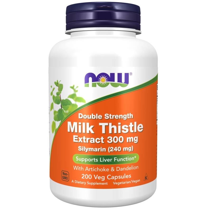 Milk Thistle Extract with Artichoke & Dandelion, 300mg Double Strength - 200 vcaps