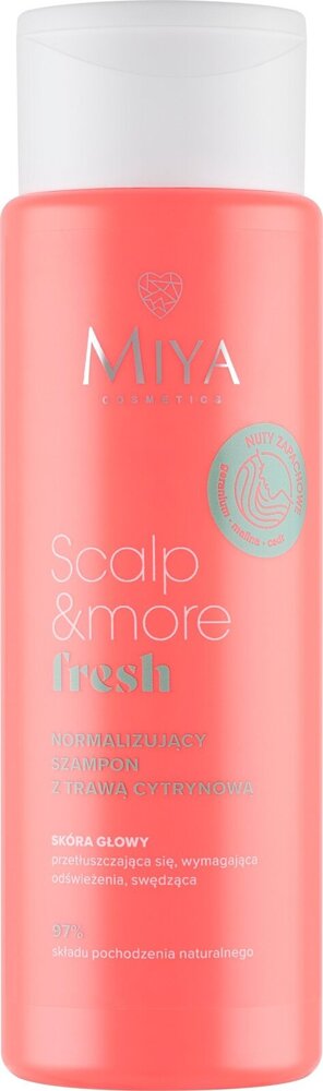 Miya Scalp & More Fresh Normalizing Shampoo with Lemongrass for Oily and Itchy Scalp 300ml