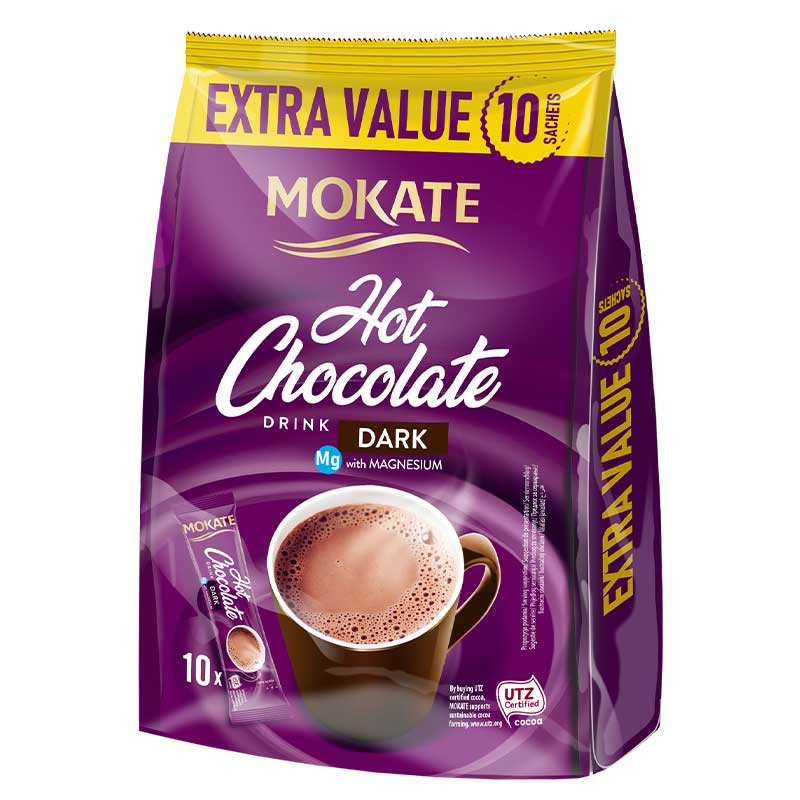 Mokate Dark Chocolate with Magnesium and Aromatic Scent 10x18g Food