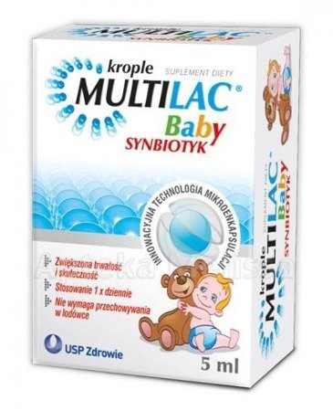 Multilac Baby synbiotic - DROPS, 5ml Best Before 30.11.24