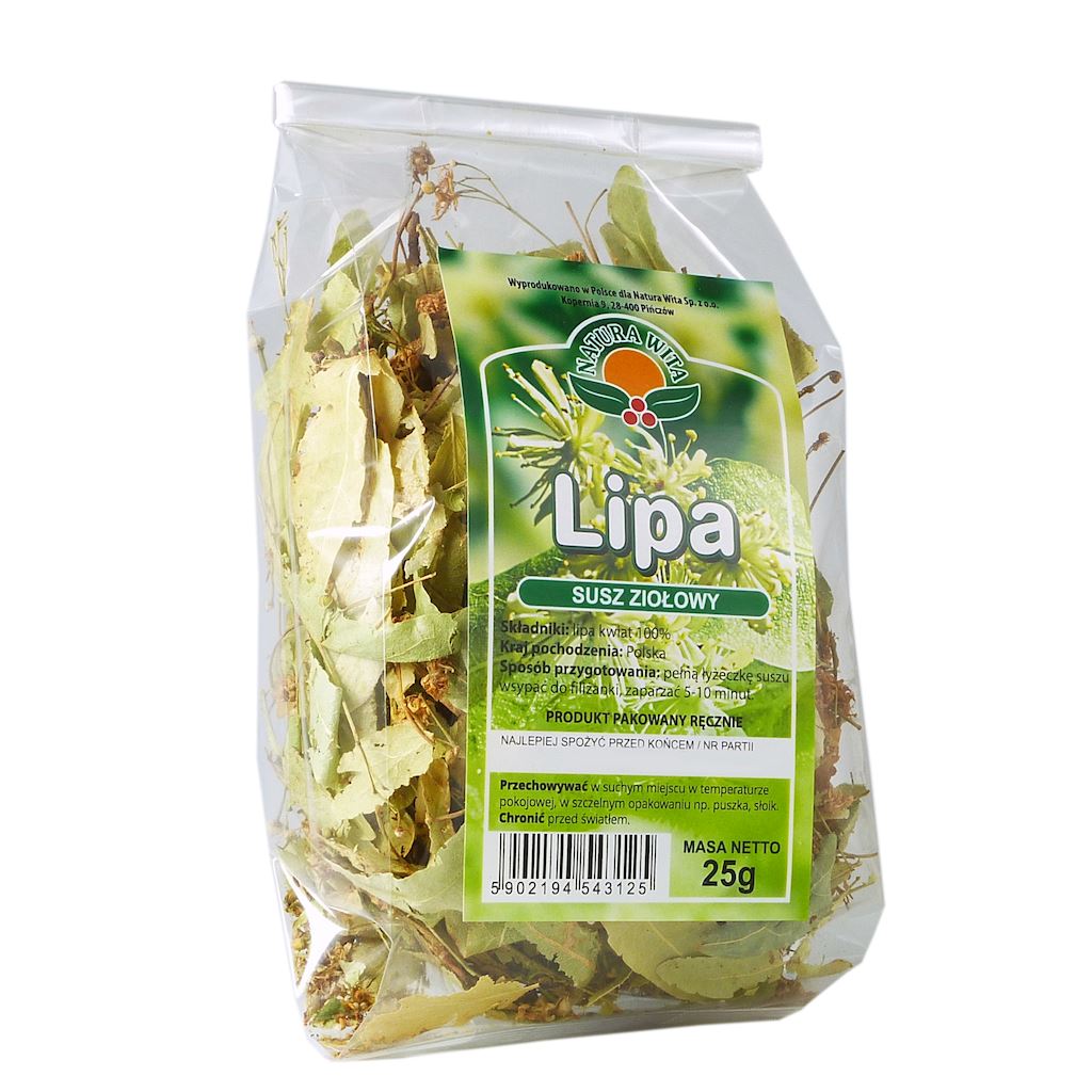 Natura Wita Natural Linden Inflorescence Herbal Dried Leaves for Cold and Flu 25g