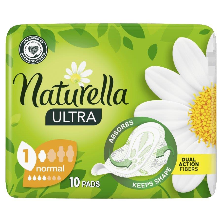 Naturella Ultra Normal Camomile Sanitary Napkins with Wings 10 Pieces