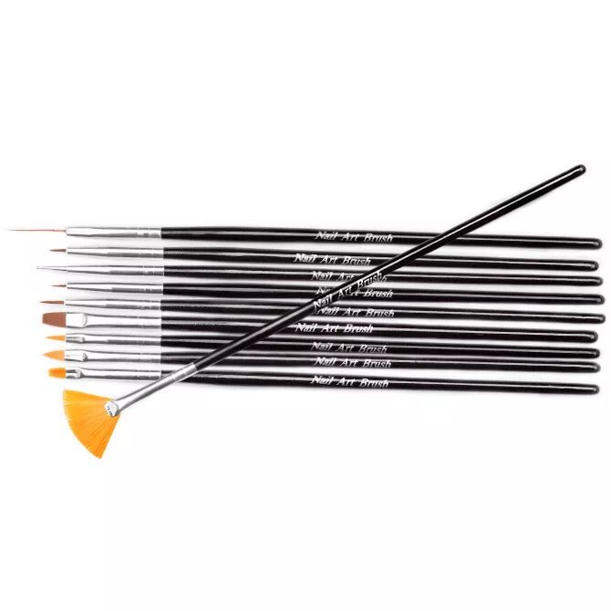 NeoNail Acrylic Gel and Makeup Synthetic Brushes 10 Pieces
