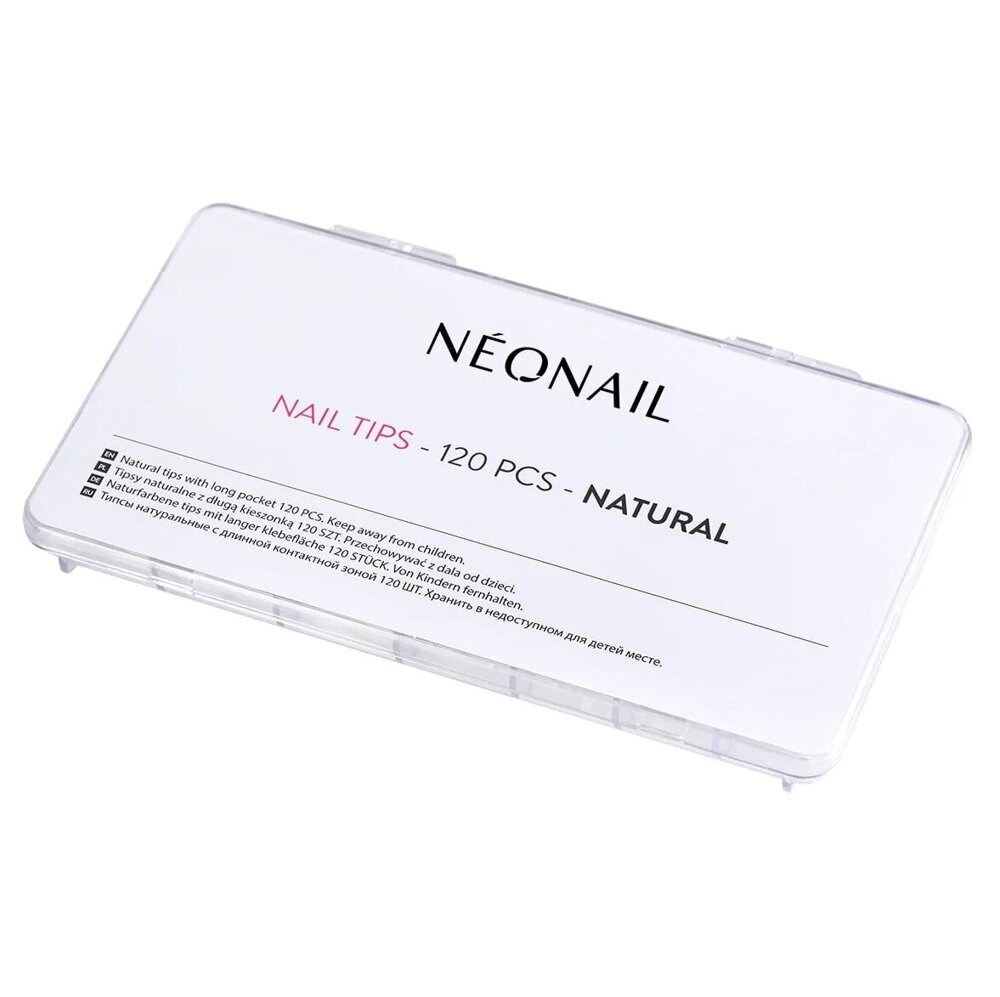 NeoNail Natural Tips for Gel and Acrylic Nails 120 Pieces