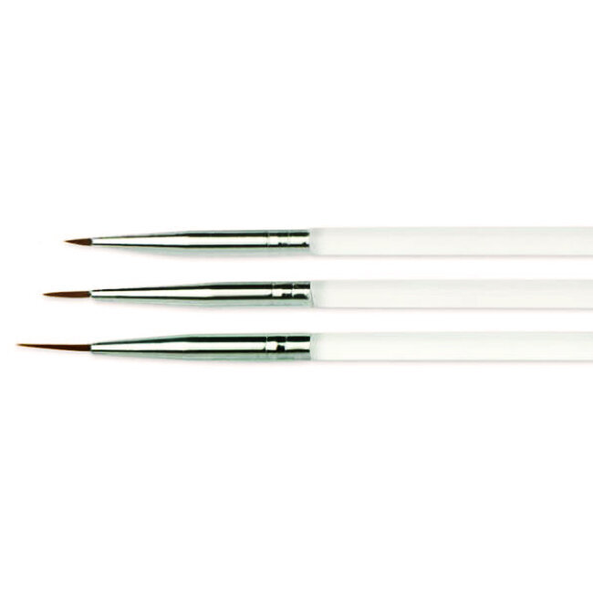 NeoNail Set of 3 Nail Art Brushes