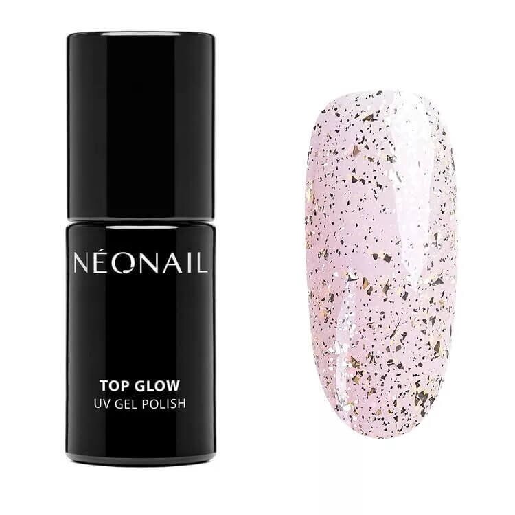 NeoNail UV/LED Soak Off Top Glow Gold Flakes 7.2ml