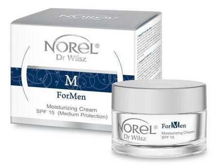 Norel For Men Light Moisturizing Regenerating Cream for All Types Male Skin SPF15 50ml