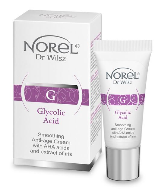 Norel Glycolic Acid Smoothing Anti-Age Cream with AHA Acids and Extract Of Iris 15ml