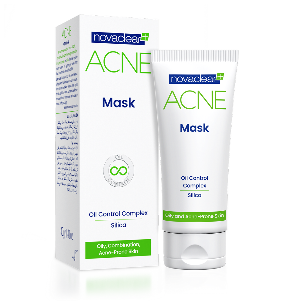 NovaClear Acne Mattifying Face Mask for Oily and Combination Skin 40g Best Before 30.09.24