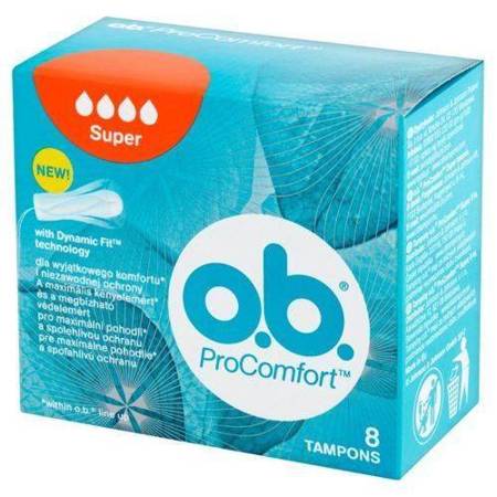 O.B. ProComfort Super Tampons 8 pcs