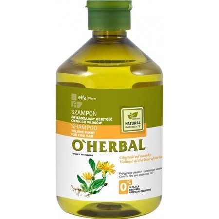 O'Herbal Shampoo Enhancing Volume of Thin Hair with Arnica Extract 500 ml