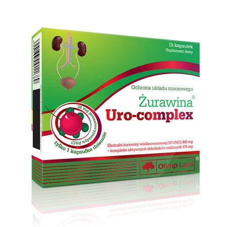 Olimp Cranberry Uro-Complex Dietary Supplement 15caps.
