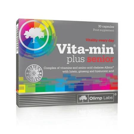 Olimp Vita-min Plus Senior Vitamins Complex for Every Day Vitality 30 Capsules