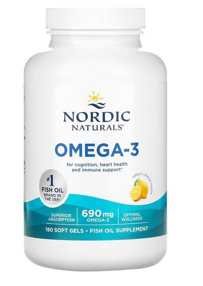 Omega-3, 690mg Lemon (EAN 768990891199) - 180 softgels