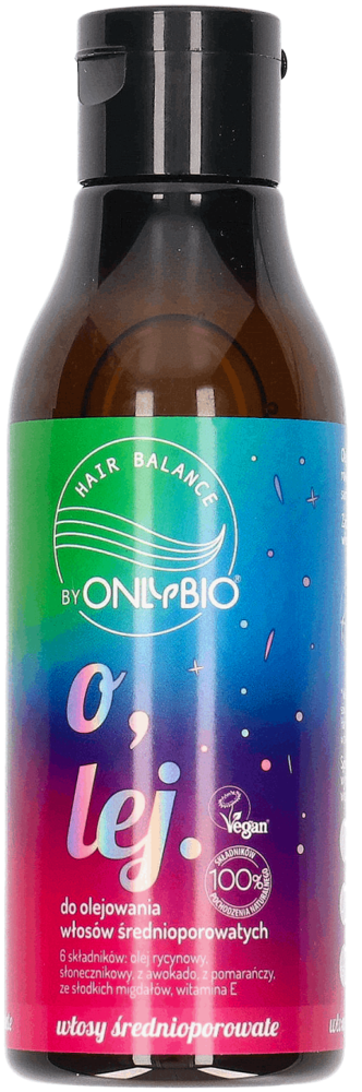 OnlyBio Hair In Balance Vegan Oil for Medium Porosity Hair with Castor Oil 150ml