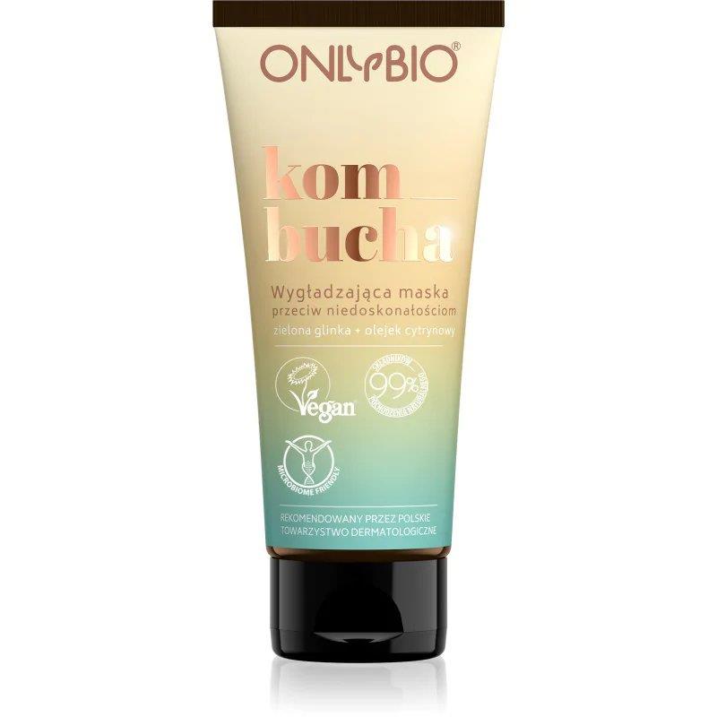 OnlyBio Kombucha Smoothing Mask against Imperfections with Green Clay and Lemon Oil for Problematic Skin 50ml