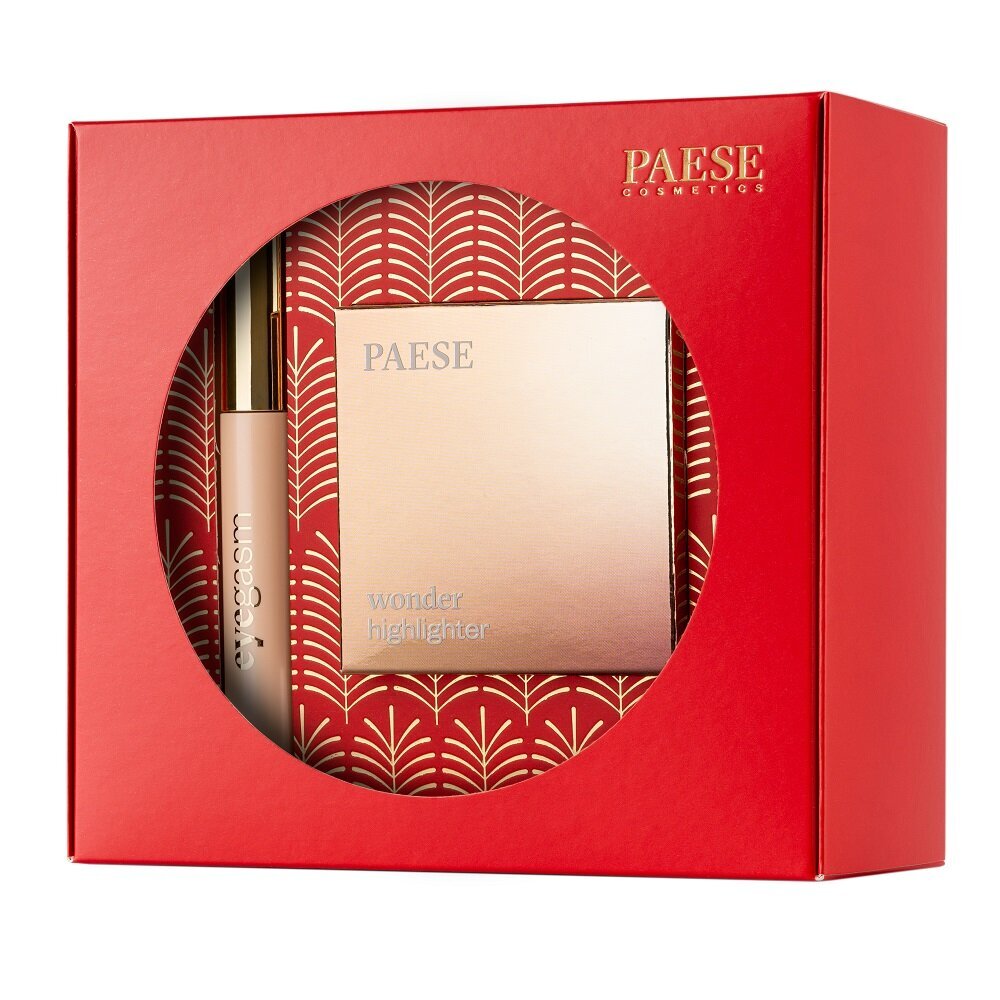 Paese Set Jingle Bright Wonder Illuminating + Eyegasm Volumizing Mascara with Conditioner 7.5 g + 8 ml