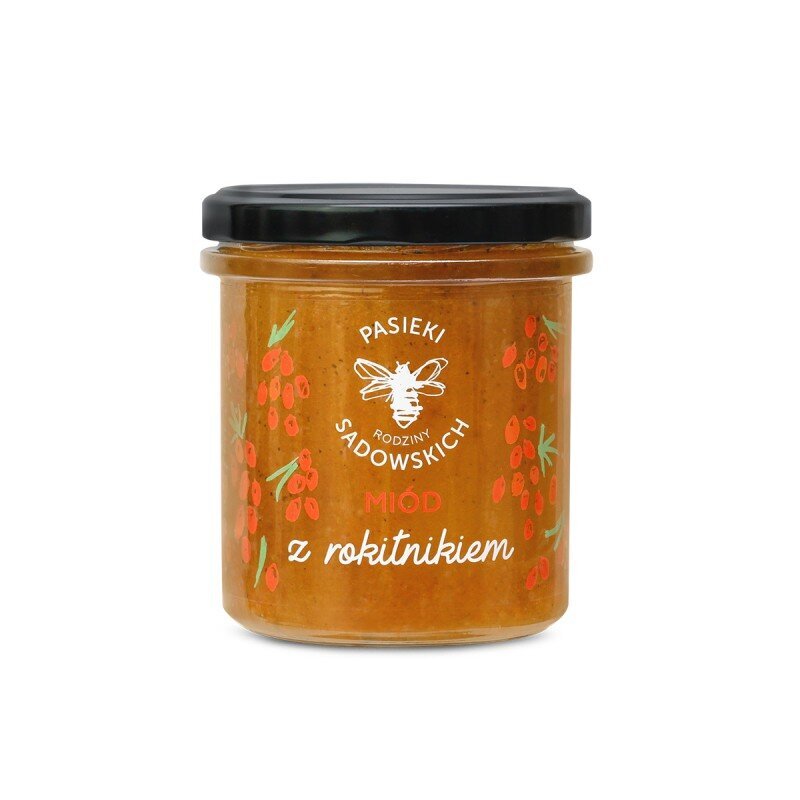 Pasieki Sadowskich Honey with Sea Buckthorn 430g