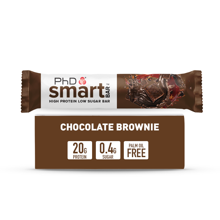 PhD Smart High Protein Low Sugar Bar with Chocolate Brownie Flavour 64g