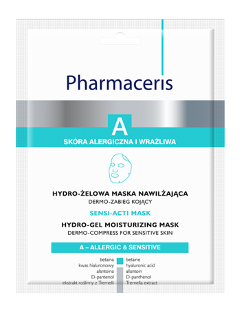 Pharmaceris A Sensi Acti Mask Dermo Soothing Treatment Hydro Gel Moisturizing Mask 1 Pcs