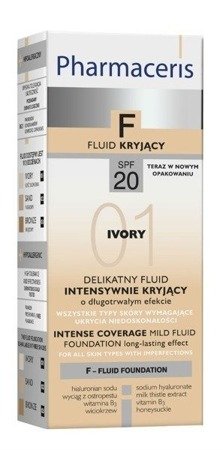 Pharmaceris Intense Coverage Mild Fluid Foundation 01 Ivory 30ml