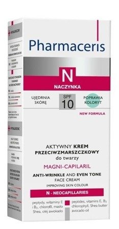 Pharmaceris N Magni Capilaril Active Anti Wrinkle Face Cream for Capillary Skin 50ml