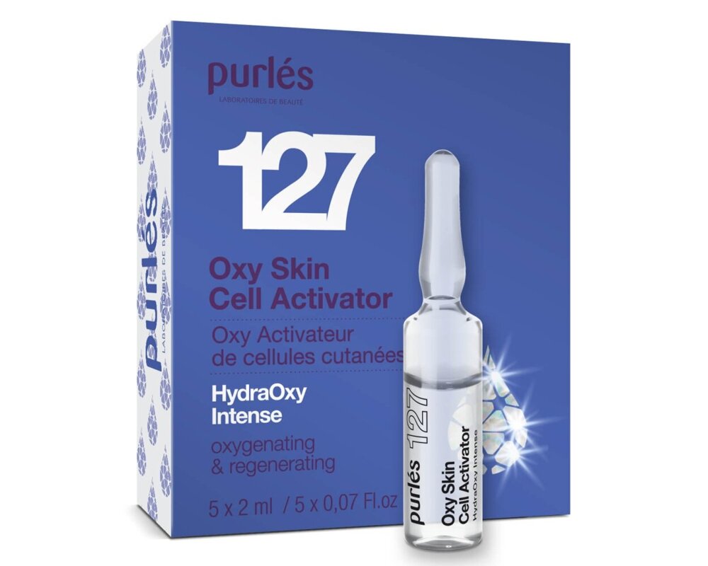 Purles 127 HydraOxy Intense Oxy Skin Cell Activator Intensive Cell Activator for Dry and Dehydrated Skin 5x2ml