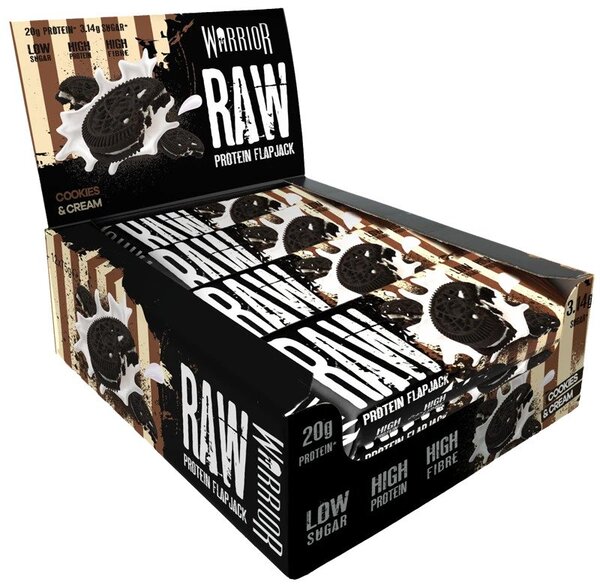 Raw Protein Flapjack, Cookies & Cream - 12 bars