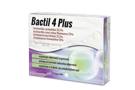 Red Pharma Bactil 4 Plus 30 kaps.