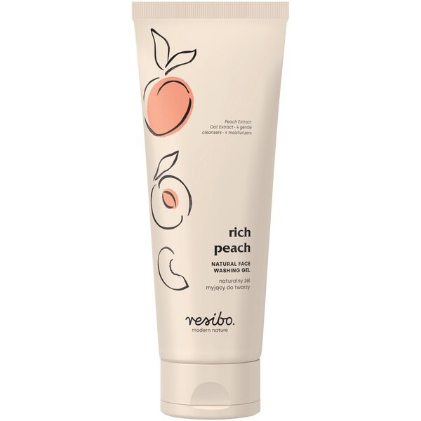 Resibo Rich Peach Natural Face Washing Gel 125ml ​