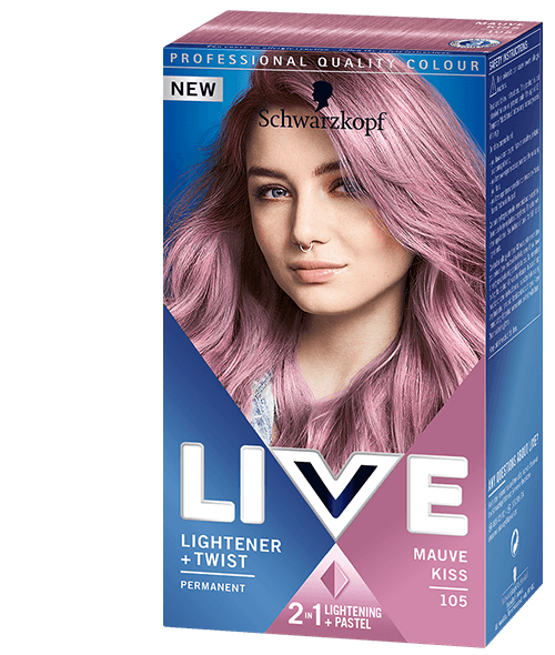 Schwarzkopf Live Lightener + Twist Hair Colour Mauve Kiss 105