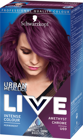 Schwarzkopf Live Urban Metallic Hair Colour Amethyst Chrome U69
