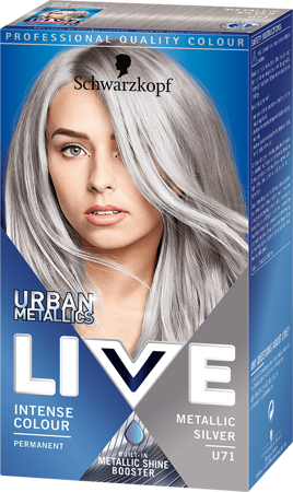 Schwarzkopf Live Urban Metallic Hair Colour Metallic Silver U71