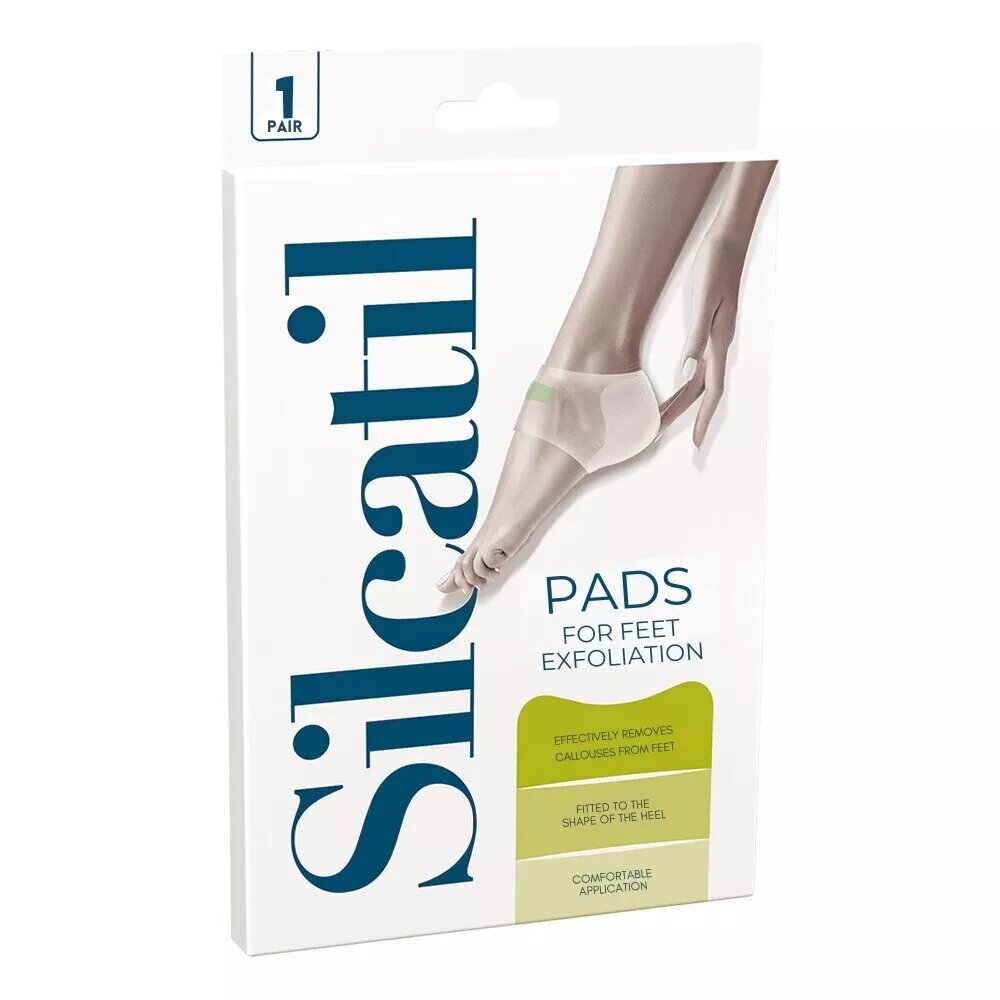 Silcatil Exfoliating Pads for Heels 1 Pair