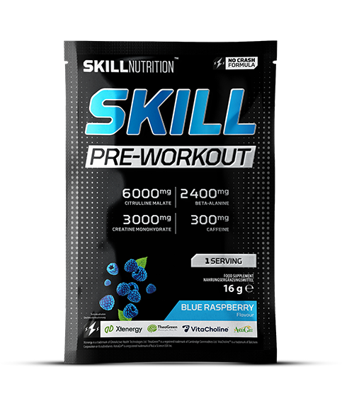 Skill Pre-Workout, Blue Raspberry - 16g (1 serving)