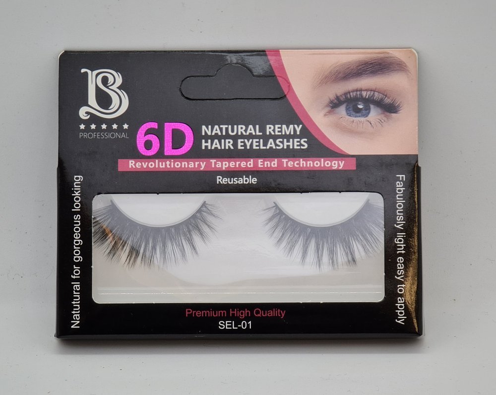 Star Beauty Professional Natural Remy Hair Eyelashes 6D Full Volume and Soft Reusable SEL01