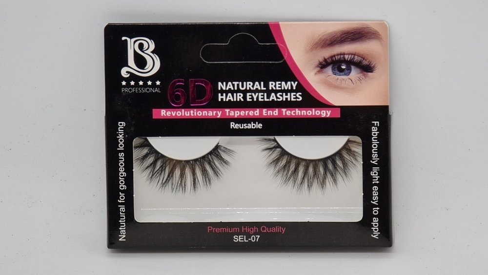 Star Beauty Professional Natural Remy Hair Eyelashes 6D Full Volume and Soft Reusable SEL07