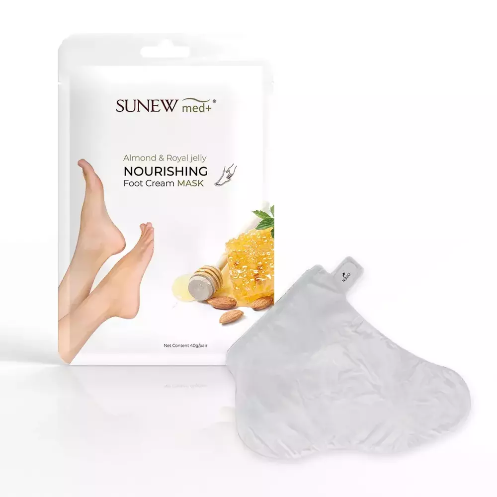 SunewMed+ Intensively Regenerating and Moisturizing Foot Mask with Sweet Almond Oil 1 Piece 