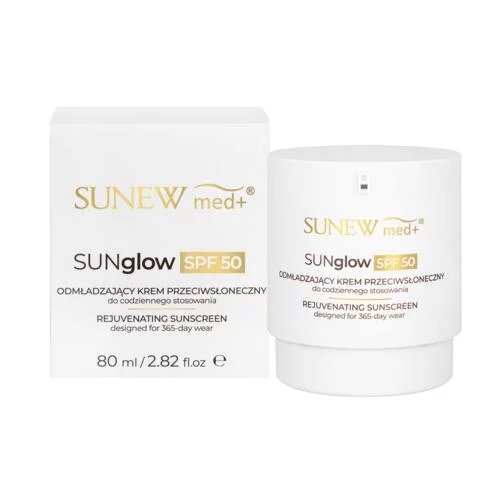 SunewMed+ SUNglow SPF50 Rejuvenating Sunscreen Cream for Daily Use 80ml