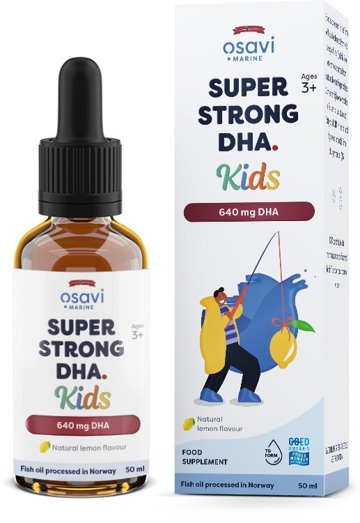 Super Strong DHA Kids, 640mg DHA (Lemon) - 50 ml.