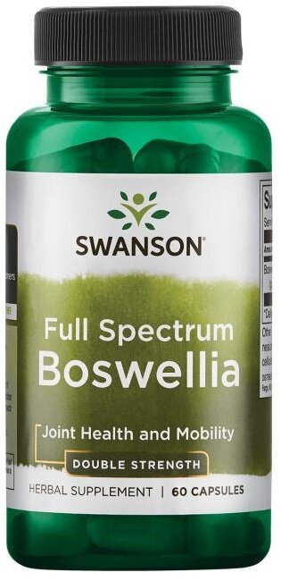 Swanson Full Spectrum Boswellia 800mg Double Strength 60 Capsules