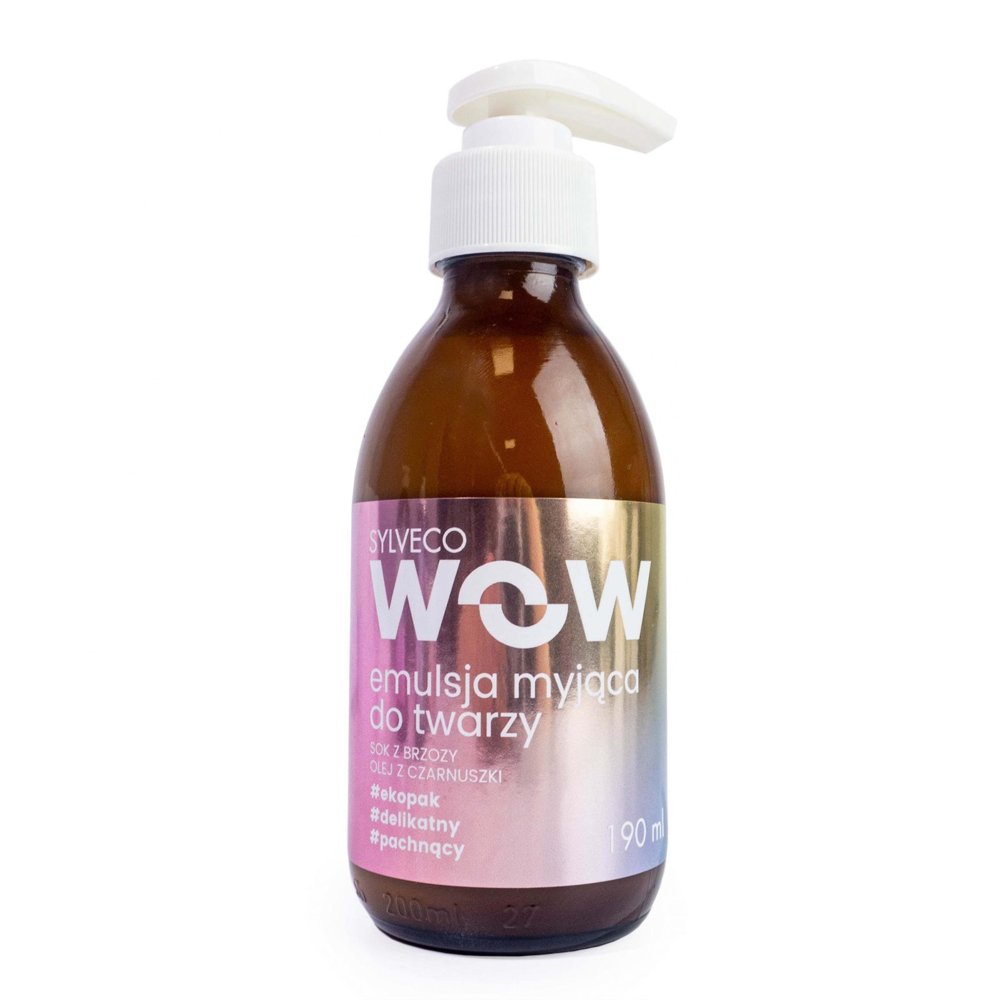 Sylveco Wow Face Cleansing Emulsion with Birch Juice and Black Cumin Oil 190ml