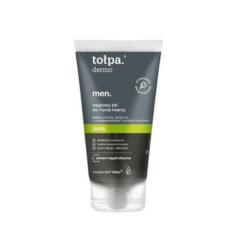 Tołpa Dermo Men Pure Carbon Face Wash Gel Deeply Cleansing 150ml