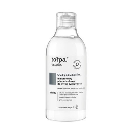 Tołpa Estetic Cleansing Hyaluronic Micellar Liquid for Face and Eye Wash 300ml