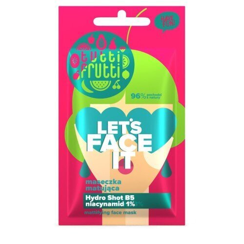 Tutti Frutti Let's Face It Mattifying Mask with Niacinamide 1% + Hydro Shot B5 7g