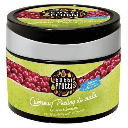 Tutti Frutti Moisturizing Sugar Body Scrub with Pear and Cranberry 300g