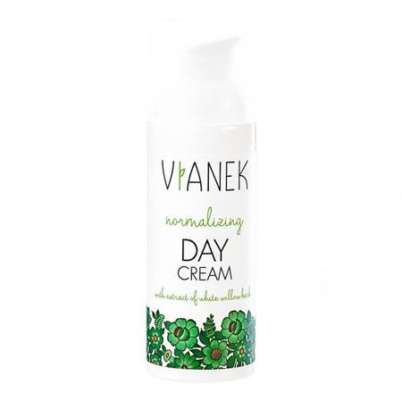 Vianek Normalizing Day Cream for Oily and Normal Skin with Willow Bark Extract 50ml