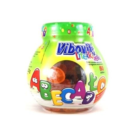 Vibovit Letters Fruit Jelly Beans Set Of Vitamins And Minerals For Children 50 