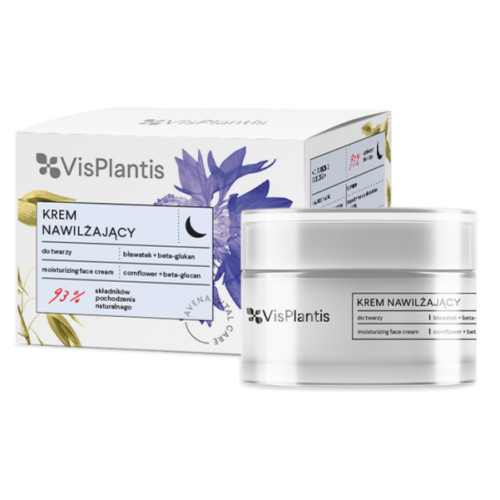 Vis Plantis Calming Night Cream for Sensitive Skin Oats and Cornflower 50ml