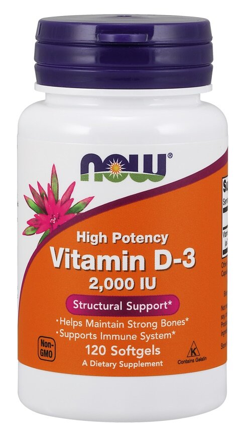 Vitamin D-3, 2000 IU - 120 softgels